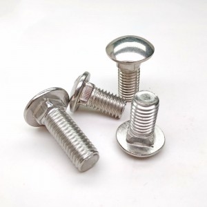 Stainless Steel Carriage Bolt DIN603 Domed Heads With Square Neck Bolt