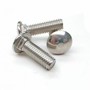 Stainless Steel Carriage Bolt DIN603 Domed Heads Kanthi Square Neck Bolt