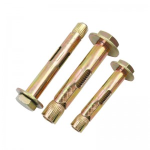 Color Zinc Plated Carbon Steel Hex Sleeve Anchor Bolt