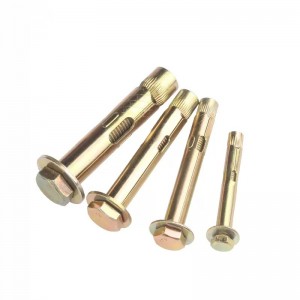 Color Zinc Plated Carbon Steel Hex Sleeve Anchor Bolt