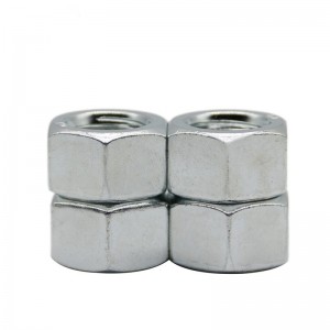 Icyiciro 10.9 Carbone Steel Zinc Yashizwemo Hex Nut