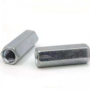 Grade 4.8 Zinc Plated Carbon Steel Hex Long Nut