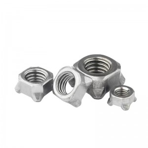 Grade 4.8 Zinc Plated Carbon Steel Square Weld Nut