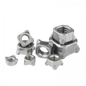Grade 4.8 Zinc Plated Carbon Steel Square Weld Nut
