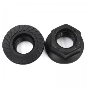 Ọkwa 8.8 Black Carbon Steel Flange Nut