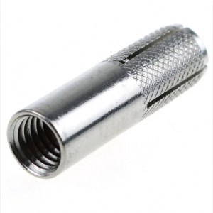Professional Manufacturing Zinc Plated Customized Stainless Carbon Steel Drop In Anchors with Knurling