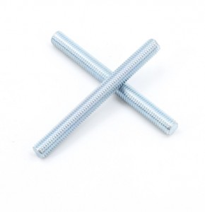 General industry Blue White Zinc Grade 12.9 Stud Bolt Thread Rod