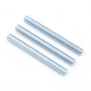General industry Blue White Zinc Grade 12.9 Stud Bolt Thread Rod