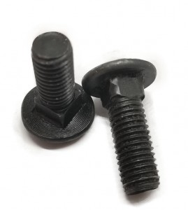 High Strength DIN 603 Carriage Bolt and Nut ANSI Bolts Grade 8.8 Round Head Black Square Neck