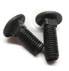 High Strength DIN 603 Carriage Bolt and Nut ANSI Bolts Grade 8.8 Round Head Black Square Neck