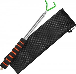 Disc Golf retriever Grabber Extra Long 10 Feet Portable Telescoping Pole with Durable Hook