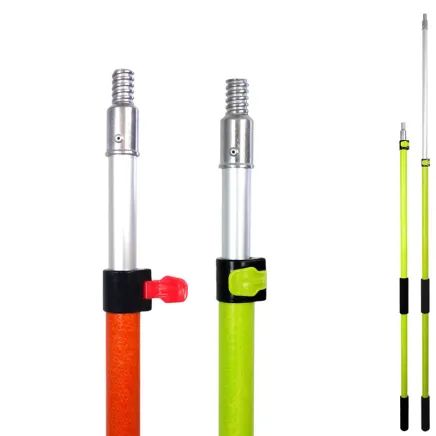 Lightweight Aluminum 5-to-12 Foot Telescopic Extension Pole with Easy Flip-Tab Lock Mechanism