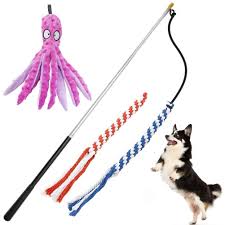 ODM Custom wholesale 20 ft telescopic toys dogs toy pet flirt poles
