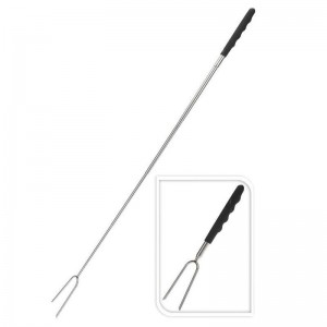 Factory price wholesale stainless steel long telescoping Pole handle BBQ fork