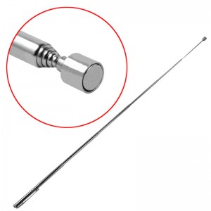 Portable Silver Telescopic Magnetic Pick up Rod Tool Extension Stick