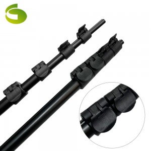 OEM Custom Light Weight Durable Carbon Fiber 15m branch trimmer available telescopic pole