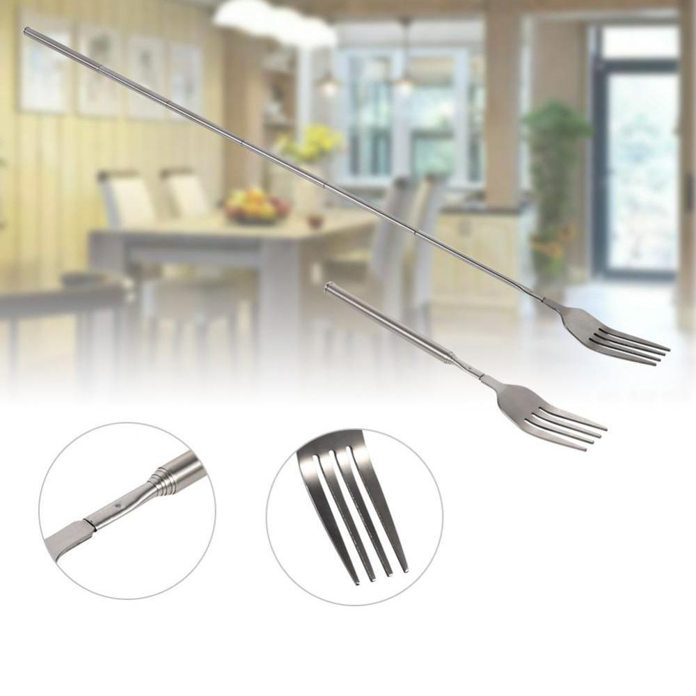 Custom Extendable Telescopic BBQ Tool Party Barbecue Long Fork