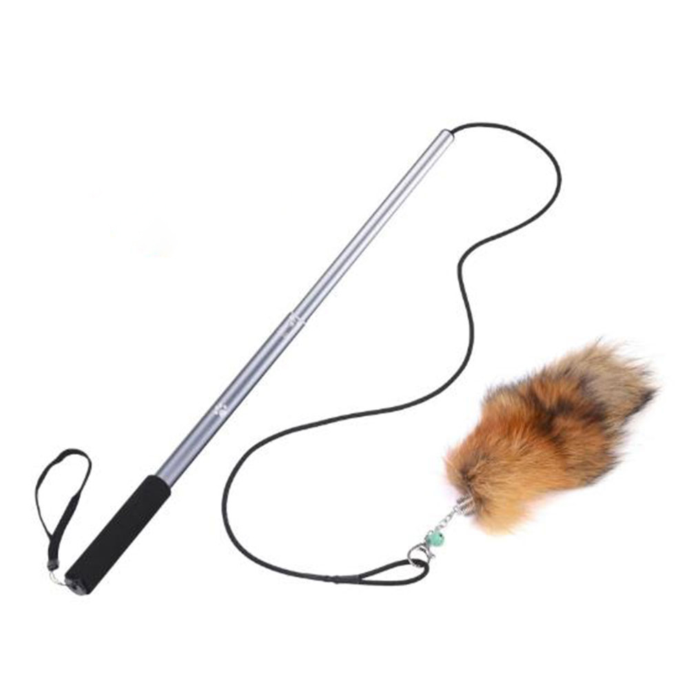 hot sell pet training stick teaser pole telescopic rod for dog training toy