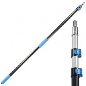 New Products 5.4m/18FT Telescopic Aluminum Extension Pole with Male Thread