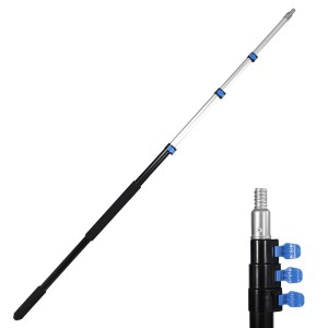 2023 Retractable Long Handle Telescopic Pole with Flip Lock for Cleaning Windows