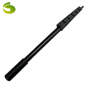 Aluminum telescopic pole with flip lock for extension cleaning tool