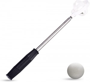Stainless Steel Telescopic Golf Ball Retriever Retracted Pick Up Scoop Picker