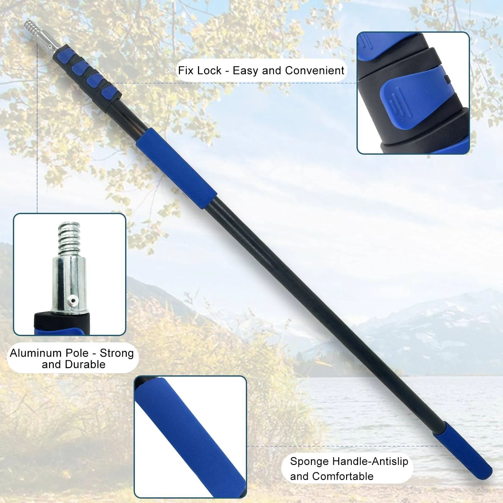 ODM Custom Wholsale Carbon Fiber Extension Tube Multifunctional Cleaning Telescopic Pole