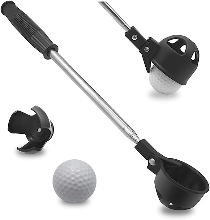 Factory ODM custom wholesale stainless steel retractable golf ball pick up stick