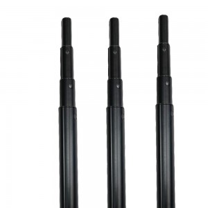 Light Weight Black Flexible Carbon Fiber Tube Telescopic Pole pruner handle