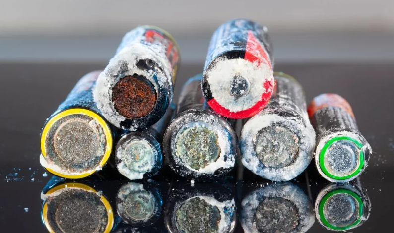 Why do alkaline batteries leak, and how can I prevent it?