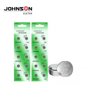 Online Exporter Hot Sale Alkaline Button Cell AG5 Lr48 L754 52mAh Non-Rechargeable Battery