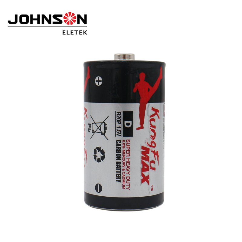 2019 Good Quality Aa Carbon Zinc Battery - R20 Size D Cell Zinc Carbon Battery Premium Heavy Duty Power Batteries – Johnson