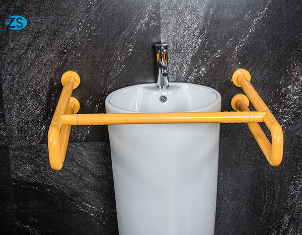 Discount Bathtub Grab Bars Supplier –  HS-003A Nylon surface urinal grab bar for disabled  – ZS