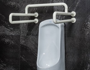 HS-003B Nylon surface urinal grab bar for disabled