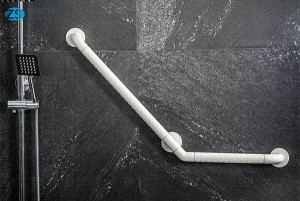 Bathroom nylon grab bar with stainless steel tube