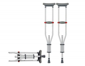 Adjustable Aluminum axillary Crutches Underarm Crutches for disabled