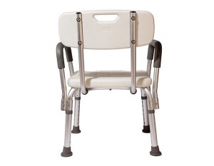 Portable adjustable plastic shower bench bathroom chair for disabled
