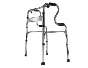 Aluminum Manual Walker with wheel for disabled 8216
