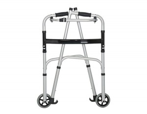 Aluminum Manual Walker with wheel for disabled 8230