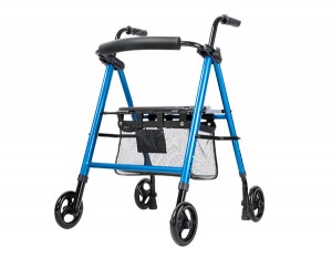 High quality manual walker wheel chair with seat–HS-9105