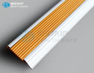 Cheapest Stair Tactile Warning Strips Suppliers –  Anti skid Aluminum stair nosing for edge  – ZS