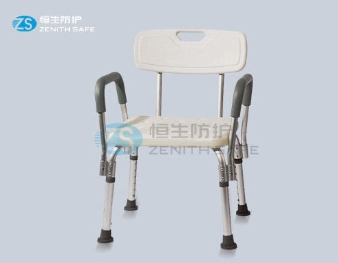 Portable adjustable plastic shower bench bathroom chair for disabled