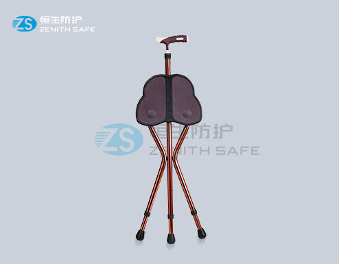 OEM/ODM Raiser Toilet Seat Manufacturer –  Adjustable Folding Cane Seat with three feet for heavy duty bearing  – ZS