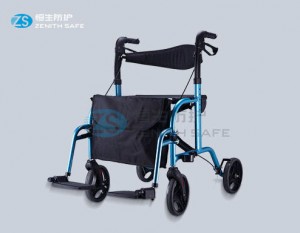 Cheapest Antique Walking Cane Holder Suppliers –  High quality manual walker wheel chair with seat–HS-9103  – ZS