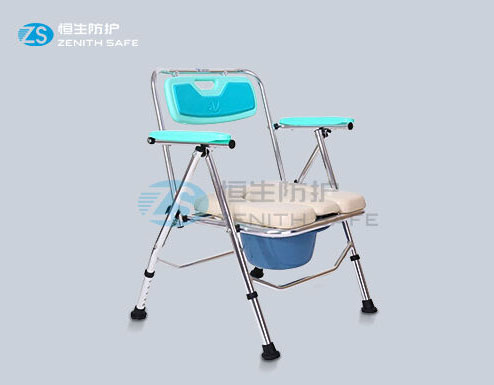 Wholesale Toilet Raiser With Arms Manufacturers –  Luxury type flame retardant and waterproof PU seat commode chairs  – ZS