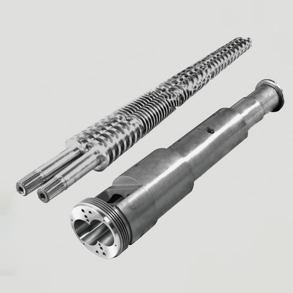 PVC PIPE AND PROFILE Conical twin screw barrel
