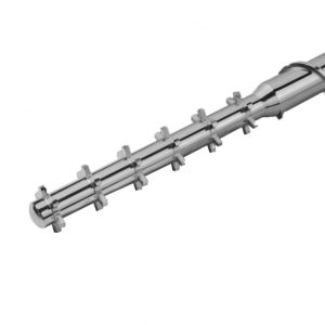 Single screw barrel for extrusion pipe