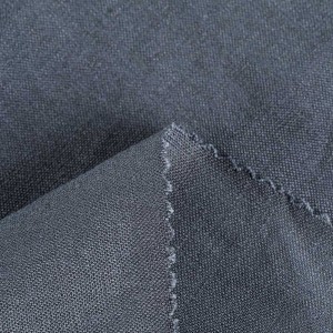 100% organic linen solid dyed fabric for clothing