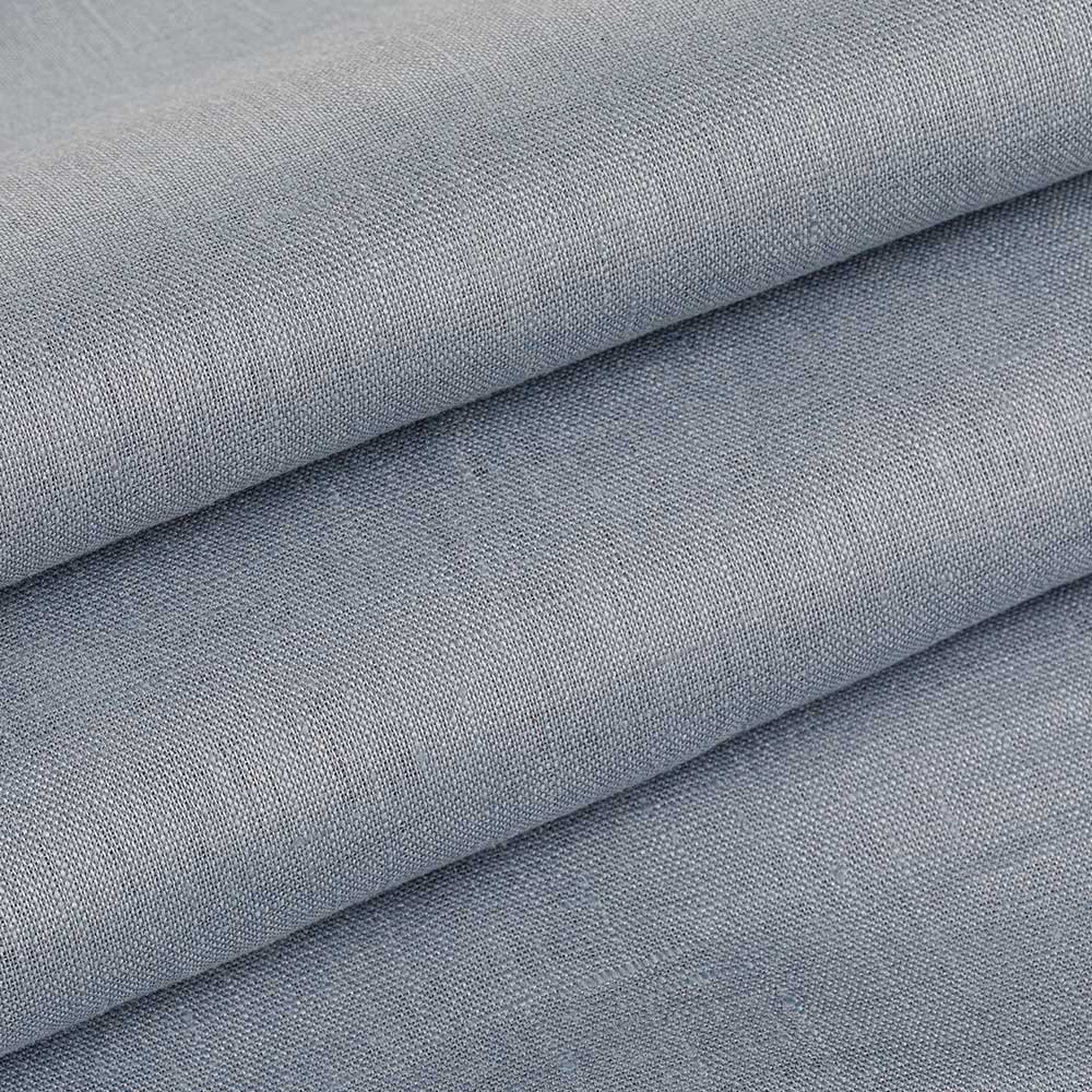 Top quality high count yarn 100 linen plain dyed fabirc for shirts