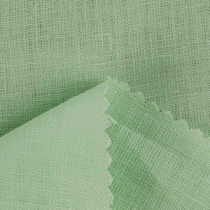 Solid dyed pure linen fabric for skirt and dress